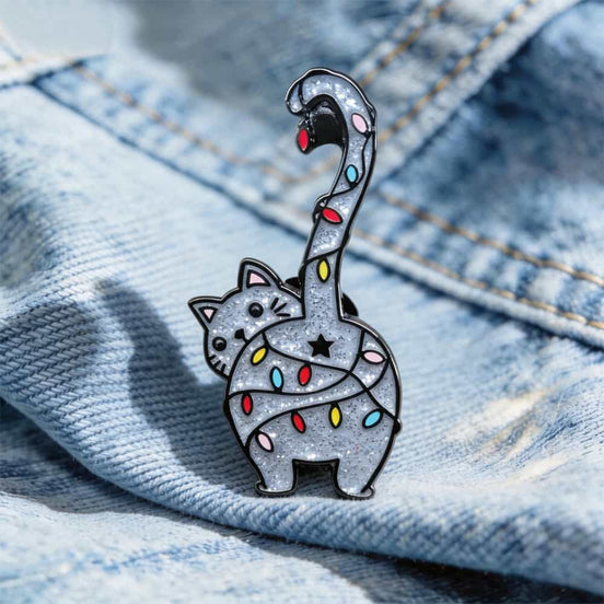 Cat Enamel Pin – Cute Kawaii Lapel Pin for Cat Lovers