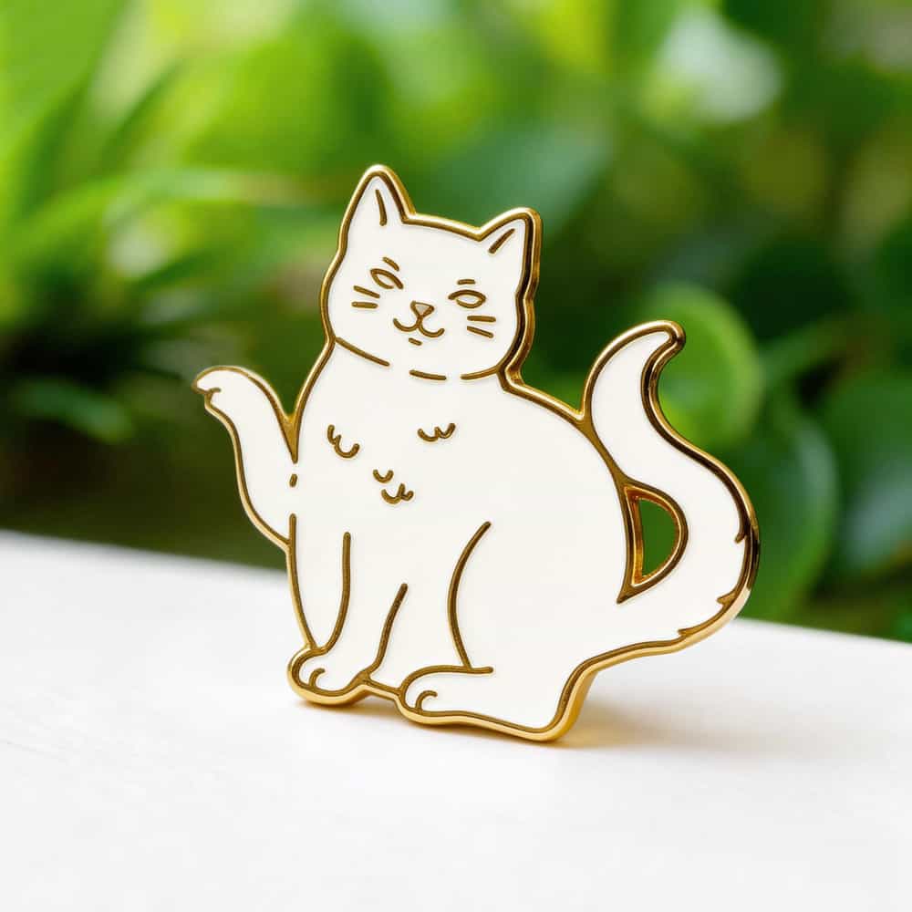 Cat Enamel Pin – Cute Kawaii Lapel Pin for Cat Lovers