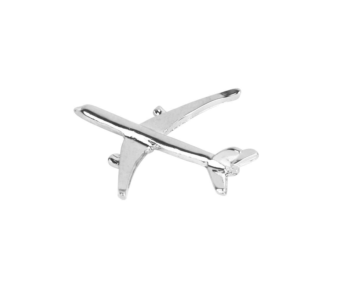 Promotional Custom Metal 3D Zinc Alloy Silver Bronze Angel Wing Pin Badge Airplane Aircraft Lapel Pins