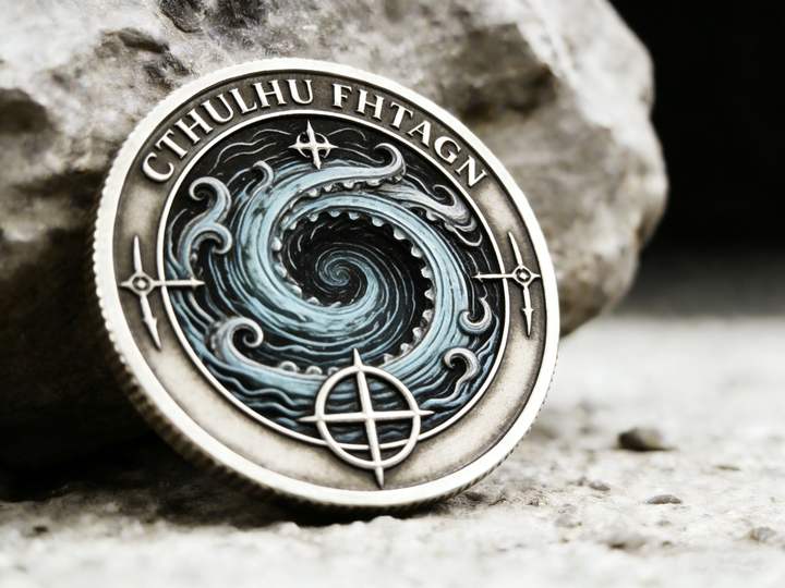 Custom Metal Coin Manufacturer Any Design Full Color Enamel 3D Relief Antique Finish Tabletop Gaming Collector Unique Coin