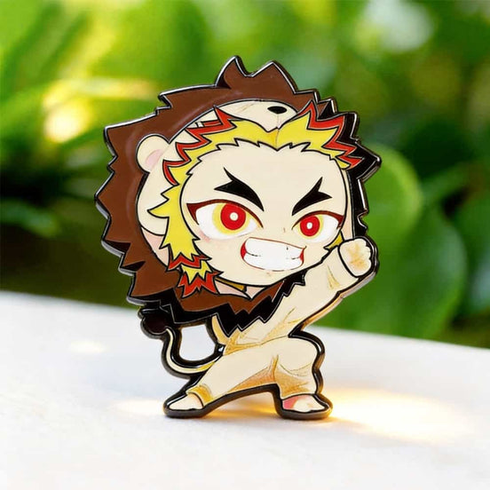 Black Enamel Pin – Kawaii Character & Animal Lapel Pins Black Metal