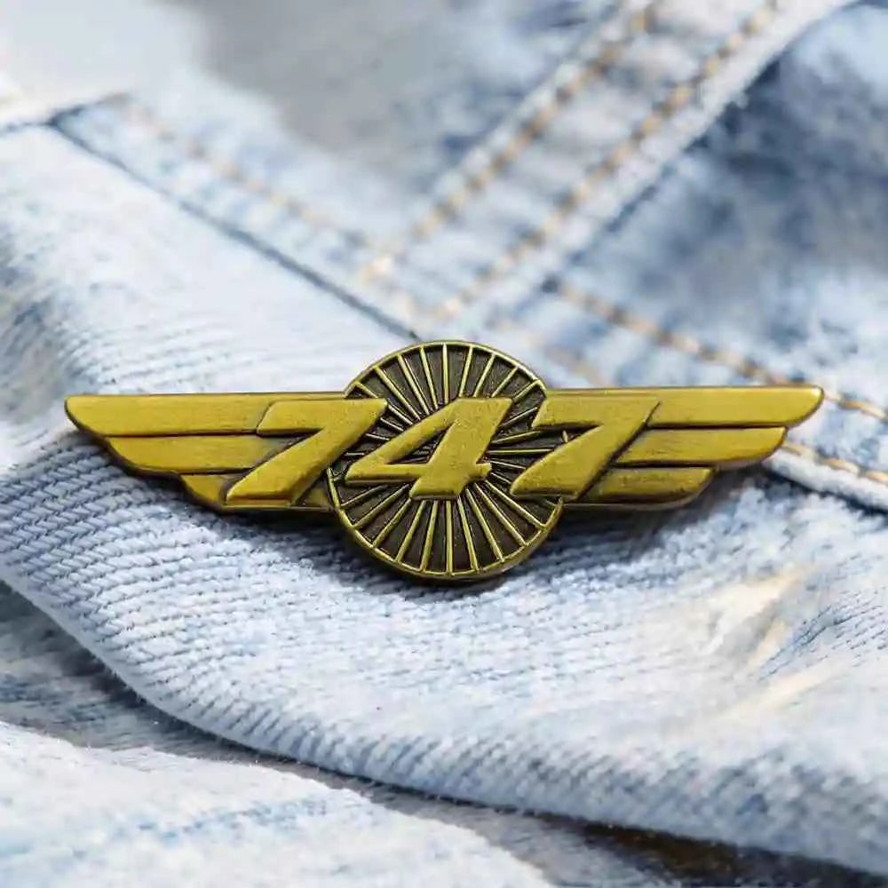 Custom Airplane Enamel Pin | Aviation Wing Badge – 747, 777, A380 & More - GFTCRAFTS