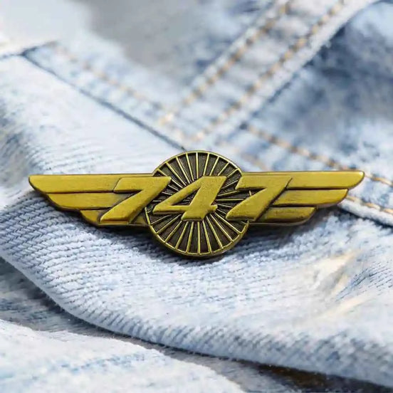 Custom Airplane Enamel Pin | Aviation Wing Badge – 747, 777, A380 & More - GFTCRAFTS