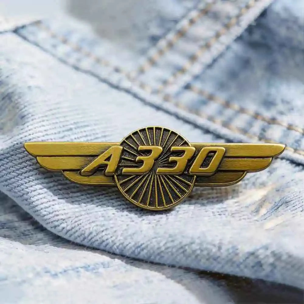 Custom Airplane Enamel Pin | Aviation Wing Badge – 747, 777, A380 & More - GFTCRAFTS