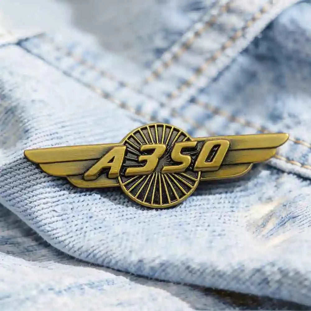 Custom Airplane Enamel Pin | Aviation Wing Badge – 747, 777, A380 & More - GFTCRAFTS
