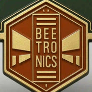 Custom Metal Guitar Pedal Faceplate & Enamel Pin Set | Beetronics Pollinator Sample - GFTCRAFTS