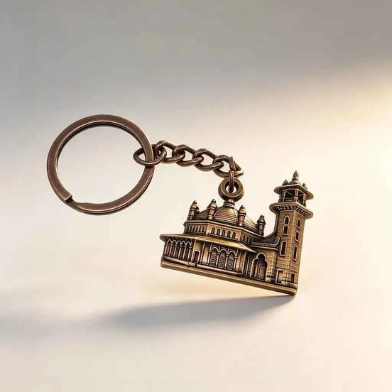 Custom 3D Metal Architectural Keychain | Antique Bronze Finish | Low MOQ - GFTCRAFTS