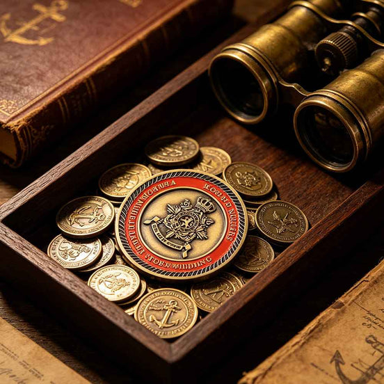 Naval Heritage Double-Sided Challenge Coin | Custom Military Commemorative Coin - GFTCRAFTS