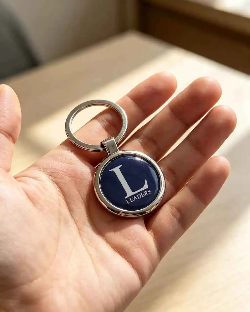 Custom Logo Metal Keychain | Round Epoxy OEM Keychain | Corporate Branded Gift - GFTCRAFTS