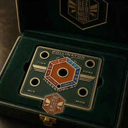 Custom Metal Guitar Pedal Faceplate & Enamel Pin Set | Beetronics Pollinator Sample - GFTCRAFTS