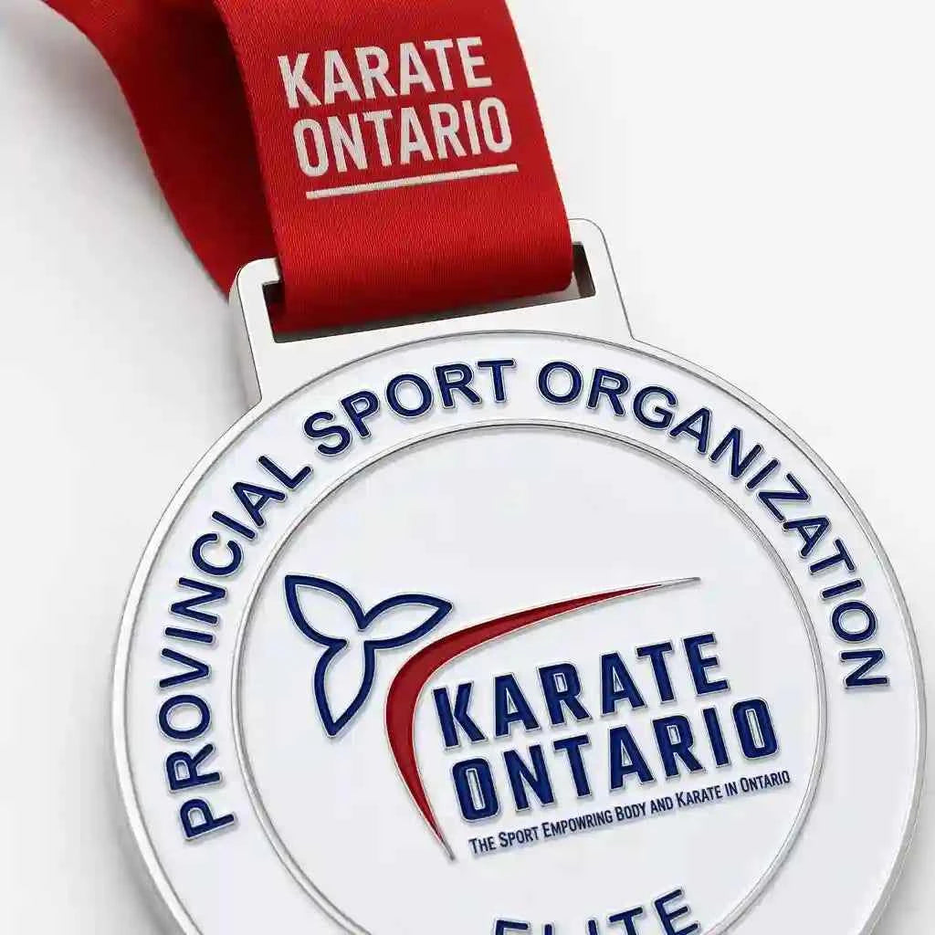 Custom Karate & Martial Arts Medal | Silver Enamel Sports Award – GFTCRAFTS - GFTCRAFTS