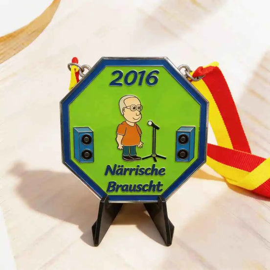 Custom Shape Enamel Medal | Die-Cut Award Medal with Ribbon - GFTCRAFTS