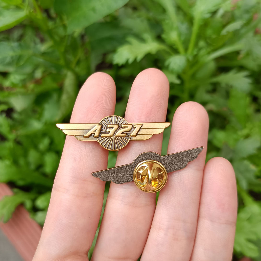 Promotional Custom Metal 3D Zinc Alloy Gold Silver Bronze Angel Wing Pin Badge Airplane Aircraft Lapel Pins