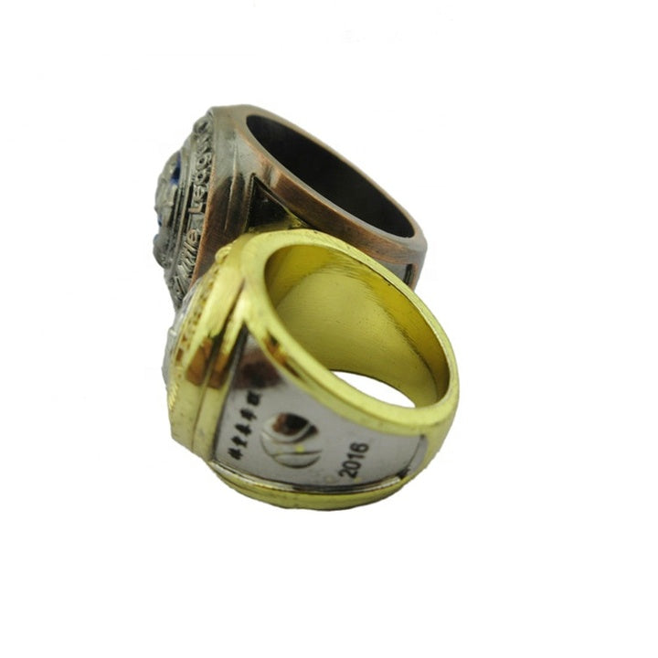 Personalized Custom logo Gold Silver Brass Soft Hard Enamel Sports Metal Championship Rings