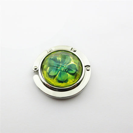 Custom Creative Table Top Folding Purse Hook Handbag Holder Accessories Metal Bag Hanger
