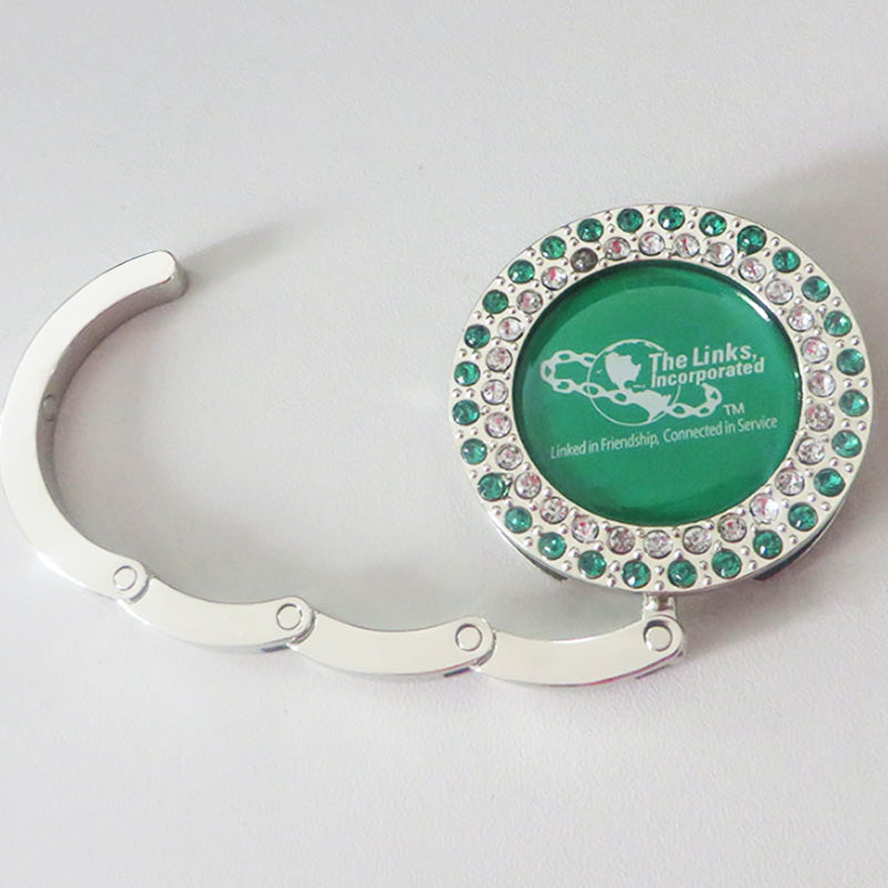 Custom Creative Table Top Folding Purse Hook Handbag Holder Accessories Metal Bag Hanger