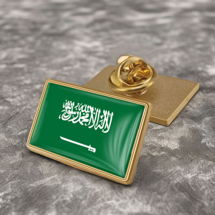 Custom Logo Soft Hard Enamel World Flag Pins Metal Magnetic Ukraine American Palestine Country Flag Lapel Pin Badge