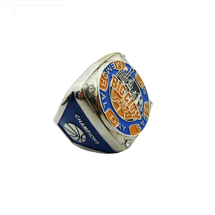 Personalized Custom logo Gold Silver Brass Soft Hard Enamel Sports Metal Championship Rings