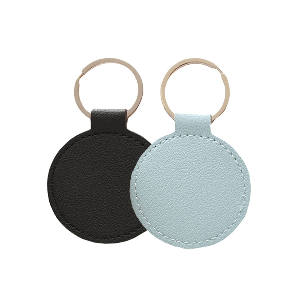 Wholesale Custom Graduation Teachers Souvenir Round Shaped Key Chain Laser Engraved Logo Metal Blank Keychain Keyring