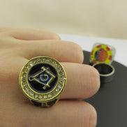 Personalized Custom logo Gold Silver Brass Soft Hard Enamel Sports Metal Championship Rings