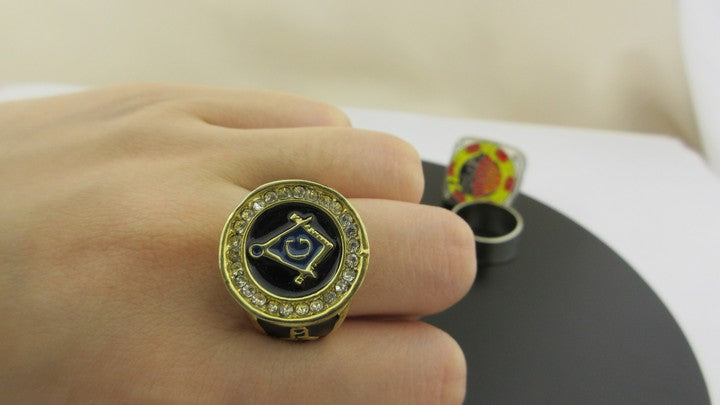 Personalized Custom logo Gold Silver Brass Soft Hard Enamel Sports Metal Championship Rings