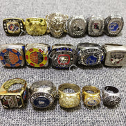 Personalized Custom logo Gold Silver Brass Soft Hard Enamel Sports Metal Championship Rings