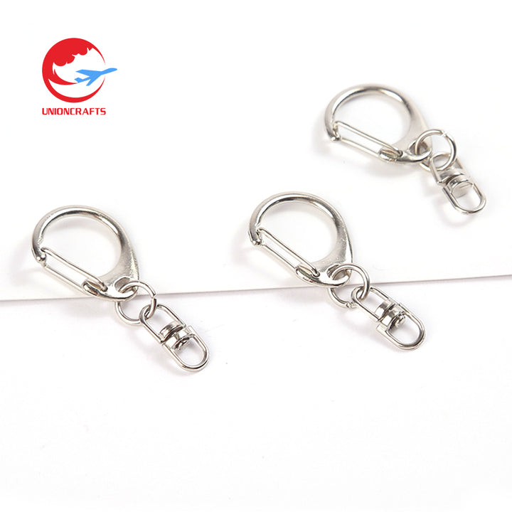 Wholesale Personalised Metal Zinc Alloy Key Ring Chain Charm Clip Accessory Sets Hooks Keyring Lobster Clasp Keychain