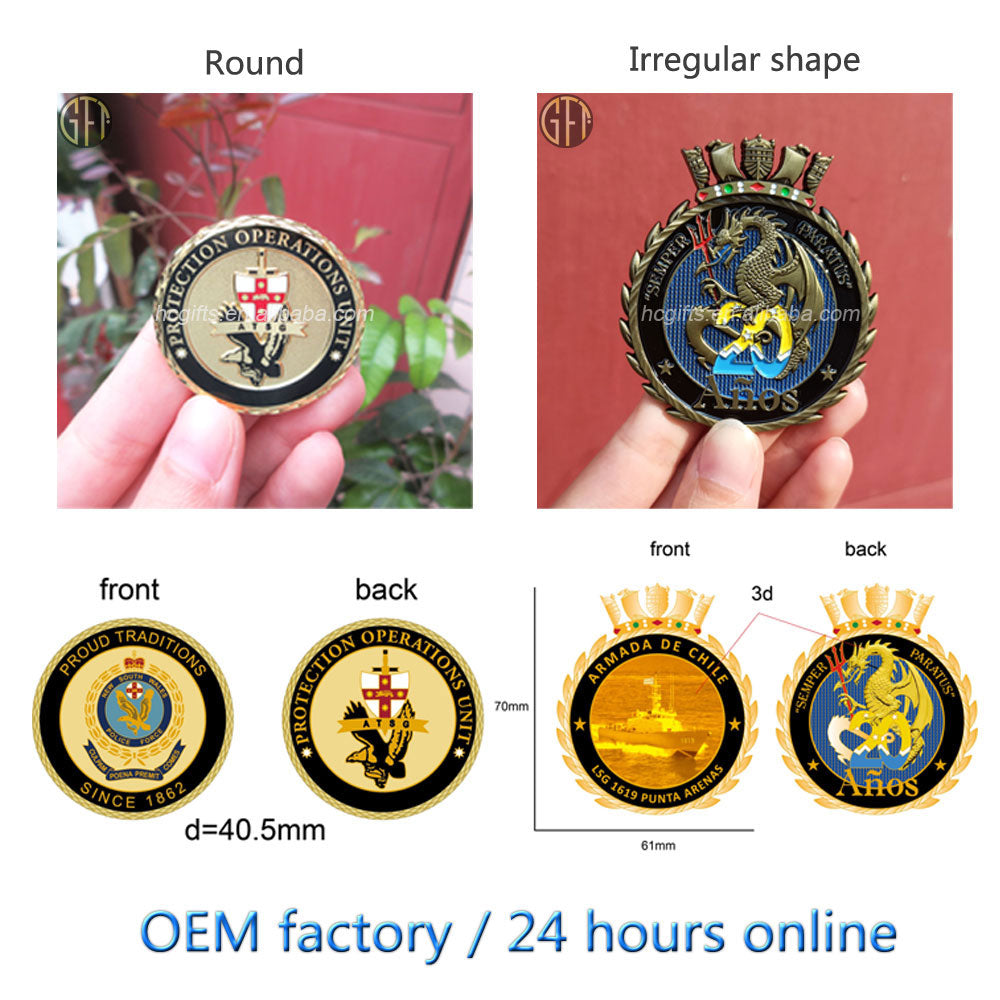 Customized Design Logo Velvet Commemorative Challenge Coins Gift Box Metal Stamping Soft Enamel Zinc Alloy Custom Challenge Coin