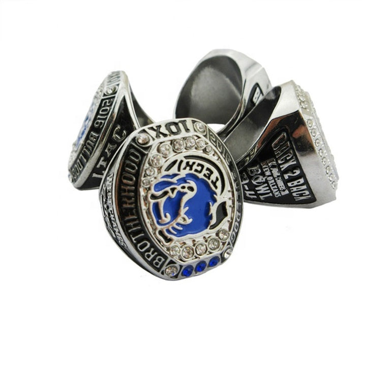 Personalized Custom logo Gold Silver Brass Soft Hard Enamel Sports Metal Championship Rings