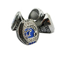 Personalized Custom logo Gold Silver Brass Soft Hard Enamel Sports Metal Championship Rings
