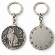Custom Antique Metal Keychain | 3D Relief Souvenir Keyrings Bulk OEM
