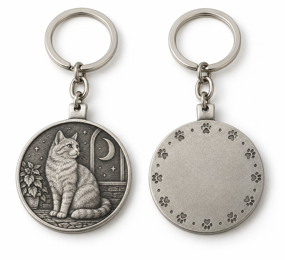 Custom Antique Metal Keychain | 3D Relief Souvenir Keyrings Bulk OEM