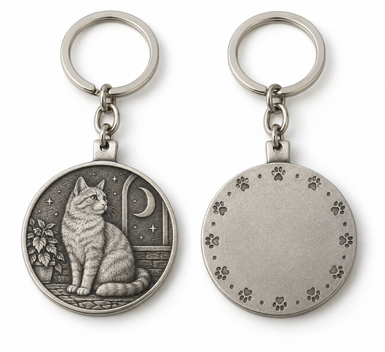 Custom Antique Metal Keychain | 3D Relief Souvenir Keyrings Bulk OEM