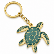 Custom Sea Turtle Keychain | Metal & Enamel Ocean Keyrings Bulk OEM