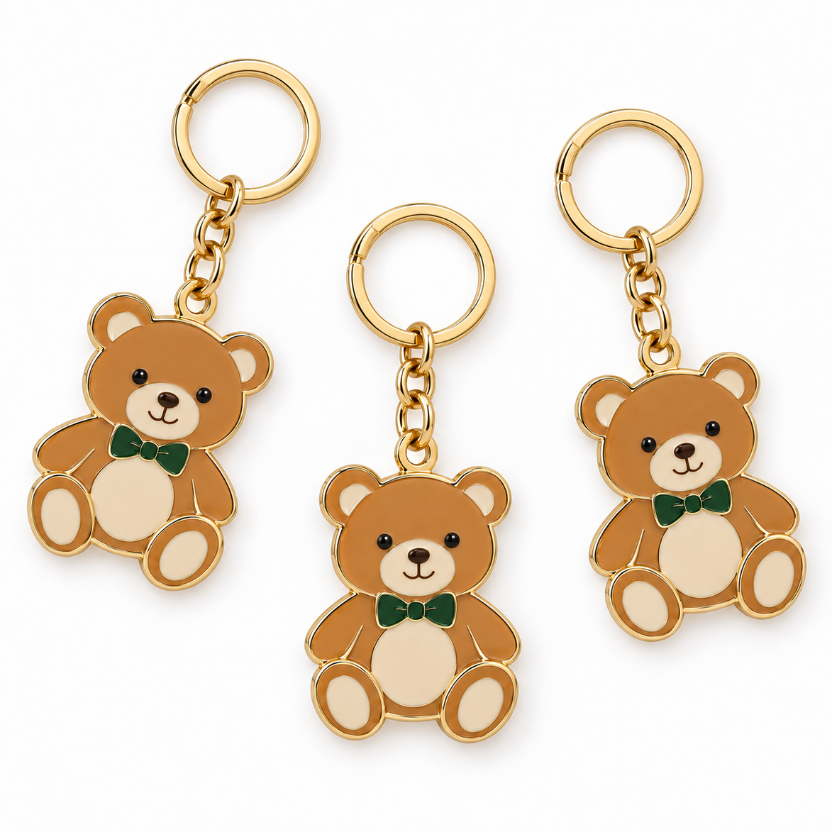 Custom Enamel Keychain | Cute Cartoon Animal Metal Keyrings Bulk OEM