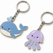 Custom Enamel Keychain | Cute Cartoon Animal Metal Keyrings Bulk OEM