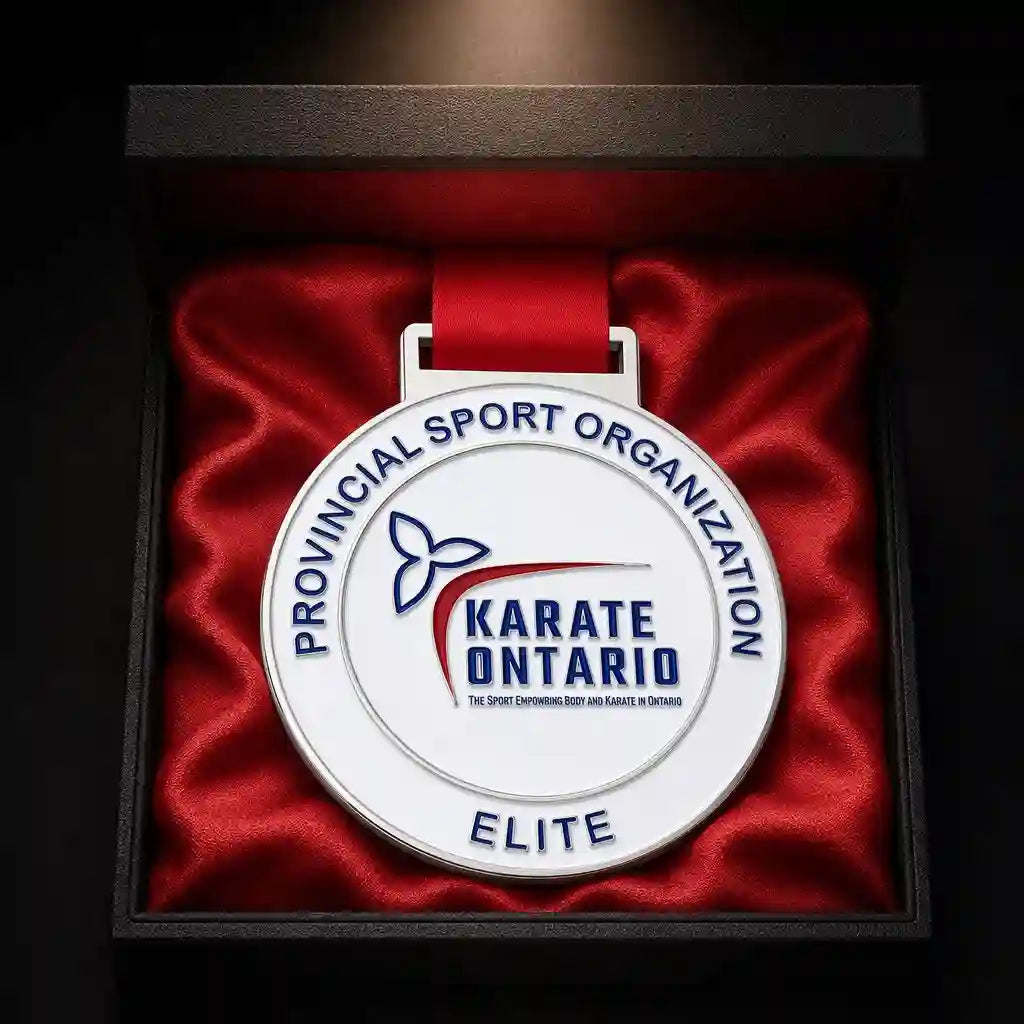 Custom Karate & Martial Arts Medal | Silver Enamel Sports Award – GFTCRAFTS