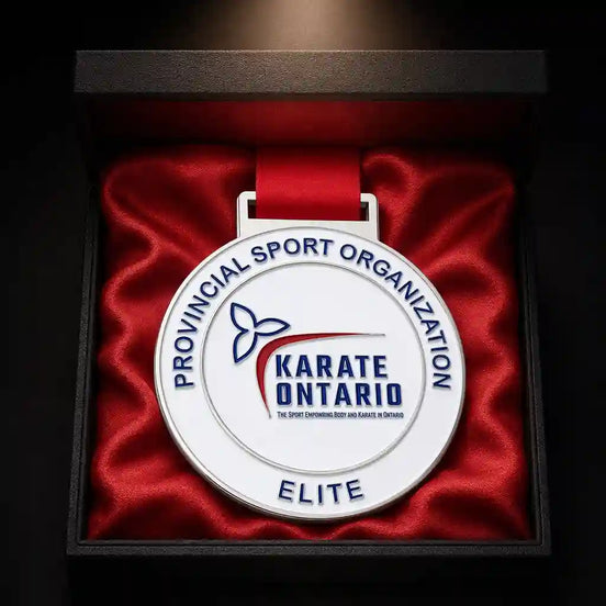 Custom Karate & Martial Arts Medal | Silver Enamel Sports Award – GFTCRAFTS